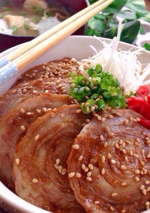 豚バラスライスチャーシュー丼-レシピのメイン写真