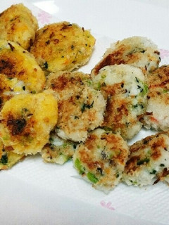 離乳食 野菜たっぷりはんぺん焼き-レシピのメイン写真