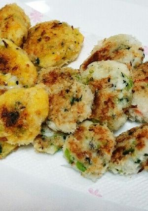 離乳食　野菜たっぷりはんぺん焼き-レシピのメイン写真
