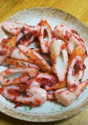 ちくわの梅肉炒め-レシピのメイン写真
