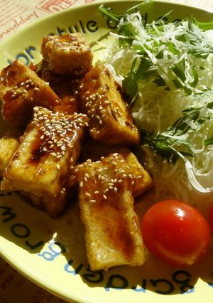 節約レシピ❀厚揚げの生姜焼き-レシピのメイン写真