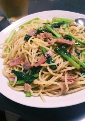 小松菜とアンチョビパスタ-レシピのメイン写真