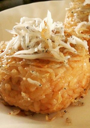 しらす焼おにぎり☆醤油味、味噌味-レシピのメイン写真