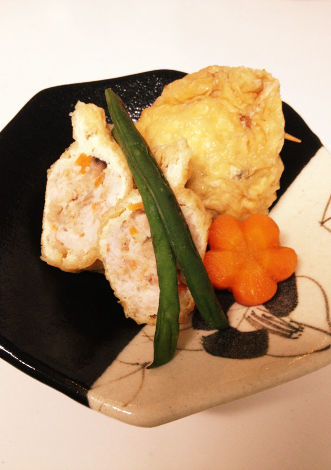 リメイクで簡単☆鳥と切り干し大根の巾着煮-レシピのメイン写真