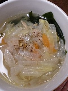 ツナと白菜のスープ-レシピのメイン写真