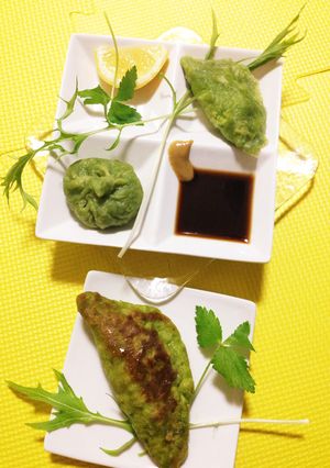 緑色でカラフル☆肉汁飲茶-レシピのメイン写真