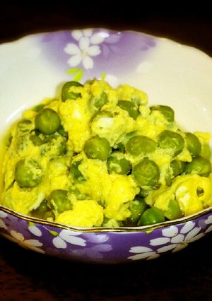 ふわふわ卵 ♡ えんどう豆の卵とじ-レシピのメイン写真