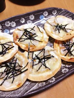 餃子の皮で和風ピザ-レシピのメイン写真