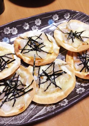 餃子の皮で和風ピザ-レシピのメイン写真