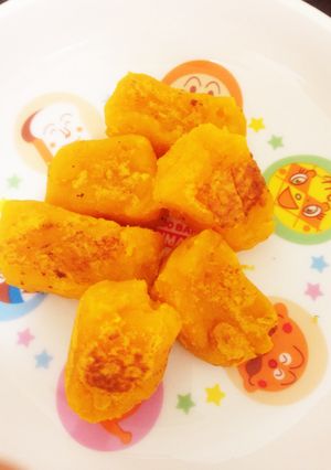 離乳食 中期 カボチャきんつば-レシピのメイン写真