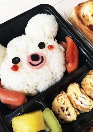 キャラ弁★彡プチシリーズ熊さんむすび-レシピのメイン写真
