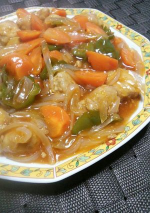 ۞肉団子deヘルシー酢豚۞-レシピのメイン写真