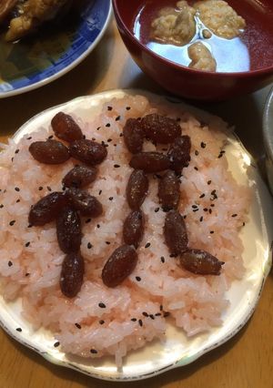 甘納豆で北海道のお赤飯-レシピのメイン写真