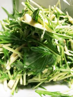 水菜とスライスチーズの簡単サラダ-レシピのメイン写真