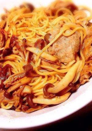 きのこと豚肉のバター醤油パスタ-レシピのメイン写真