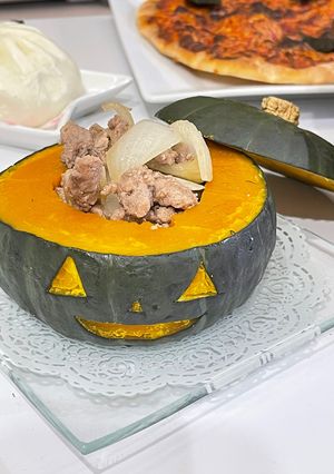 簡単 ハロウィン まるごとかぼちゃ-レシピのメイン写真
