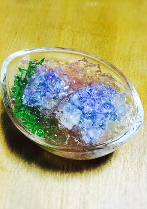 紫カリフラワーで紫陽花ゼリー-レシピのメイン写真