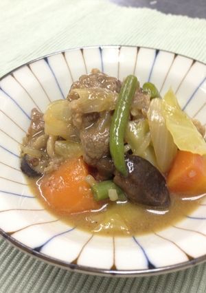 牛肉と野菜の味噌煮-レシピのメイン写真