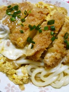 とんかつアレンジ♪カツ丼風うどん♪-レシピのメイン写真