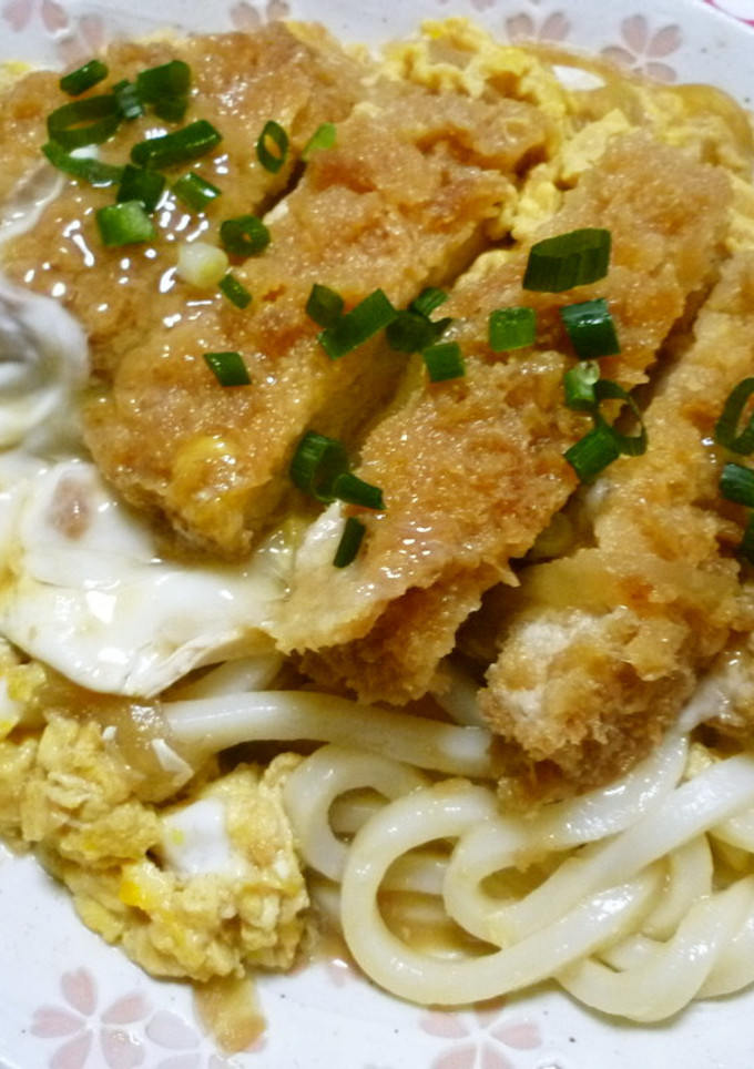 とんかつアレンジ♪カツ丼風うどん♪-レシピのメイン写真