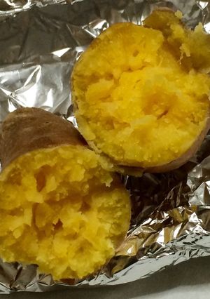 たった12分！レンジとトースターで焼き芋-レシピのメイン写真
