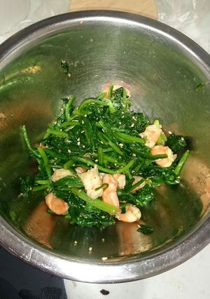 えびとほうれん草の中華和え-レシピのメイン写真