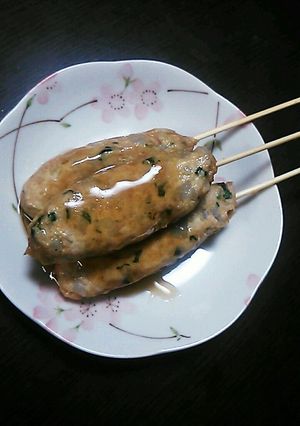 しそ風味☆蓮根入り鶏つくね-レシピのメイン写真