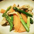 豚肉とアスパラの塩炒め