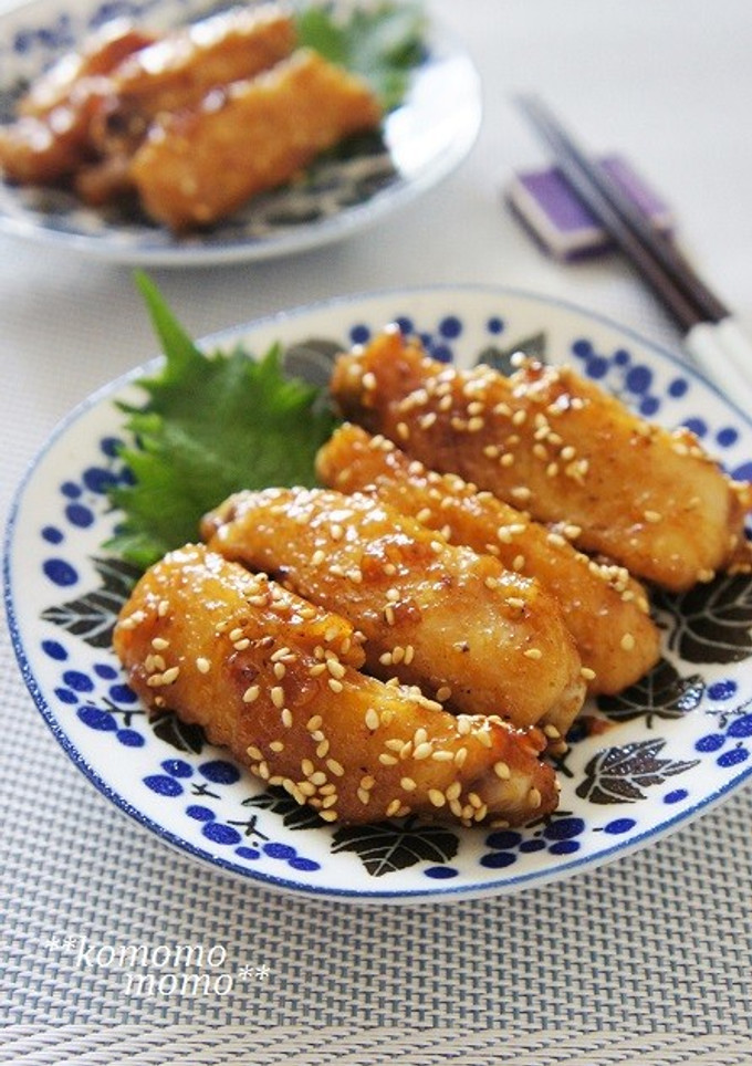 旨いっ！鶏手羽中の甘酢照り焼き-レシピのメイン写真