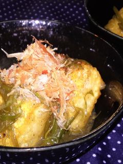 揚げ出し豆腐のめかぶ和え(^^♪-レシピのメイン写真