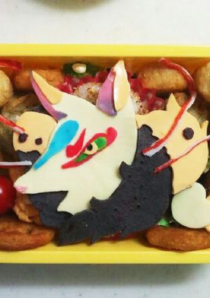 キャラ弁妖怪ウォッチキュウビ-レシピのメイン写真