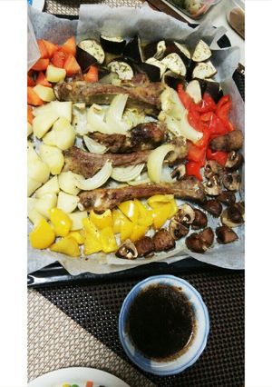 スペアリブと彩り野菜のオーブン焼き-レシピのメイン写真