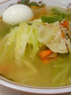 即席ラーメンで塩タンメン-レシピのメイン写真