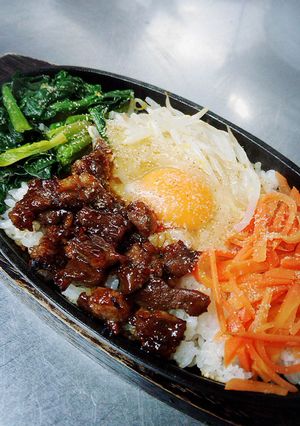 本格的☆鉄皿焼ビビンバ-レシピのメイン写真