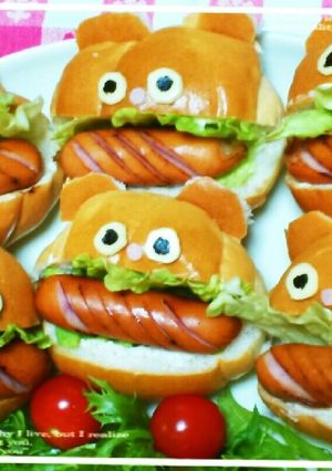 くまサンド✧ピクニック・朝ごはん✧簡単♪-レシピのメイン写真