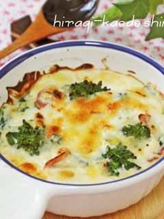 ヘルシー!菜の花の豆腐クリームグラタン-レシピのメイン写真