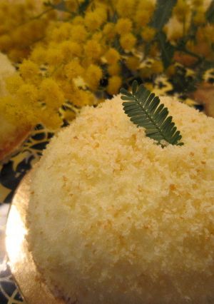ミモザの花ケーキ、召し上がれ~-レシピのメイン写真