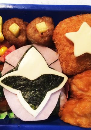 ☆キャラ弁☆ニンニンジャーモモニンジャー-レシピのメイン写真