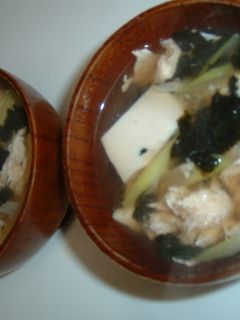 豆腐と卵の海苔スープ-レシピのメイン写真