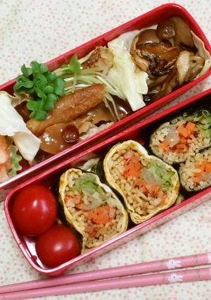 巻いちゃう焼きそば弁当-レシピのメイン写真