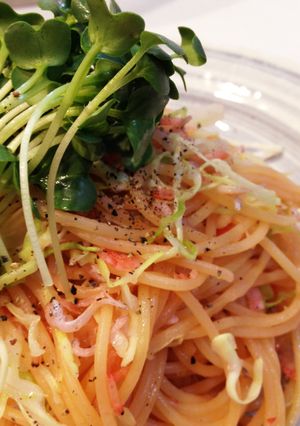 ☆キャベツと干しエビの春風香るパスタ-レシピのメイン写真