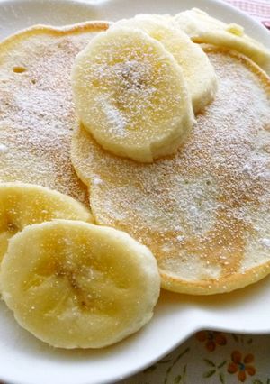 バナナと豆腐でもちもち♡パンケーキ-レシピのメイン写真