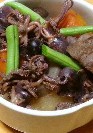 ミミイカの筑前煮風-レシピのメイン写真