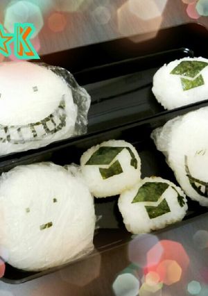 海苔だけでキャラ弁☆殺せんせー-レシピのメイン写真