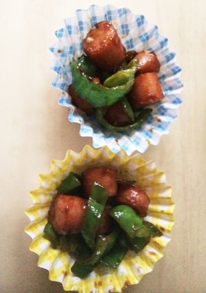 簡単！ピーマンとウインナーの味噌炒め◎-レシピのメイン写真