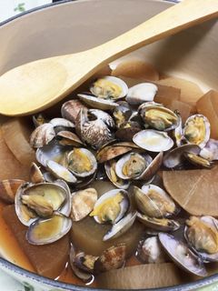 新発想☆美味しい、あさりと大根の煮物♪-レシピのメイン写真