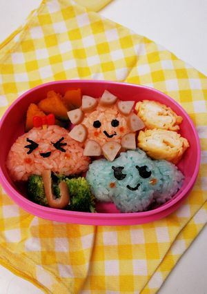 今日の天気はなにかな？弁当-レシピのメイン写真