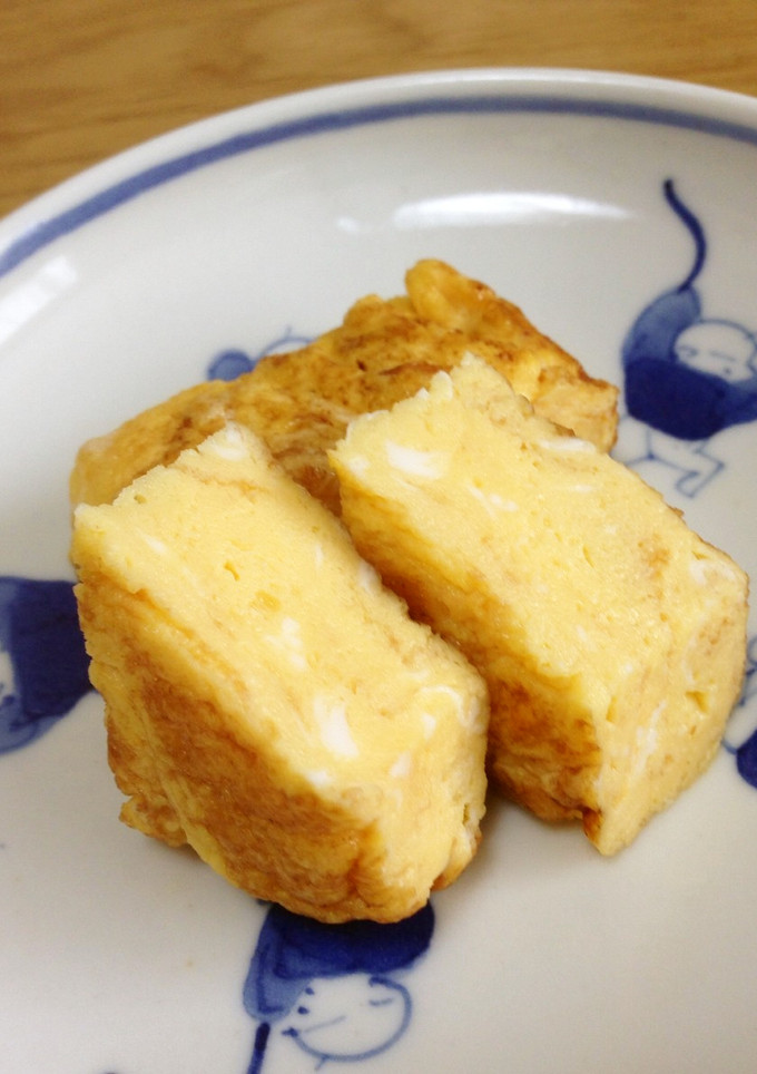 卵１個でもふっくら♡　巻かない厚焼き玉子-レシピのメイン写真