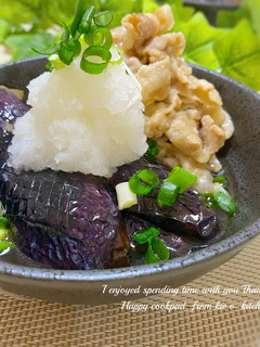 【めんつゆで】❀なすと豚肉の煮浸し❀-レシピのメイン写真