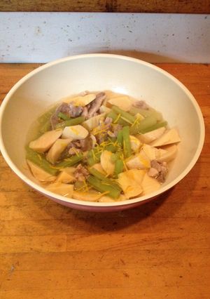 鴨と筍とフキの煮物-レシピのメイン写真